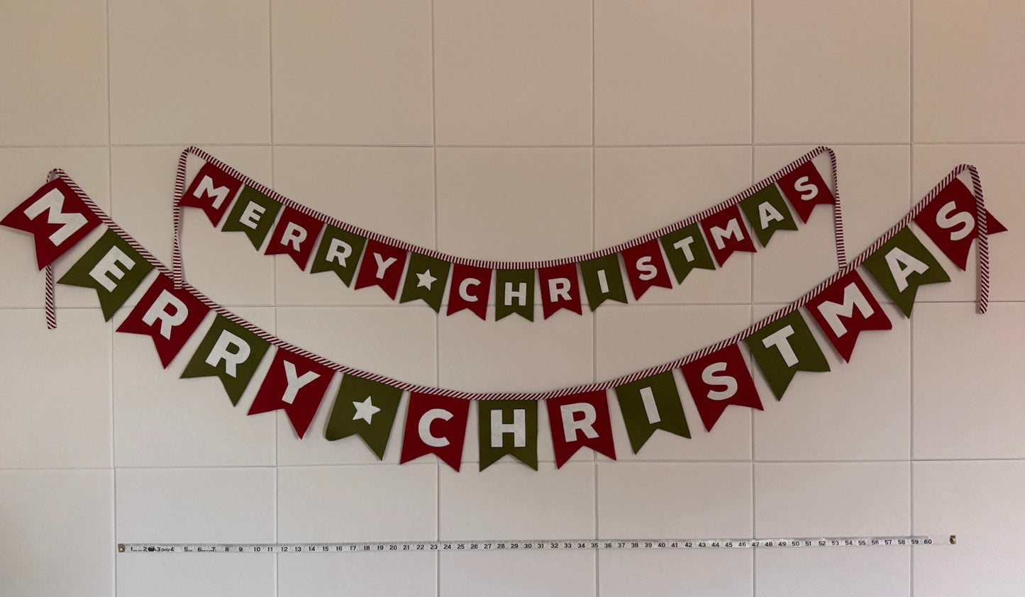 Felt Banner Merry Christmas 7.5 ft
