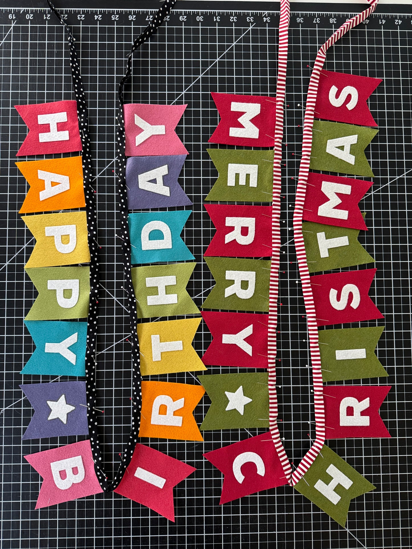 Felt Banner Merry Christmas 7.5 ft